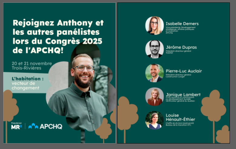 Présentation de LÜDIQ au Congrès de l’APCHQ : Construire 1 million de logements et préserver 30 % du territoire : mission possible
