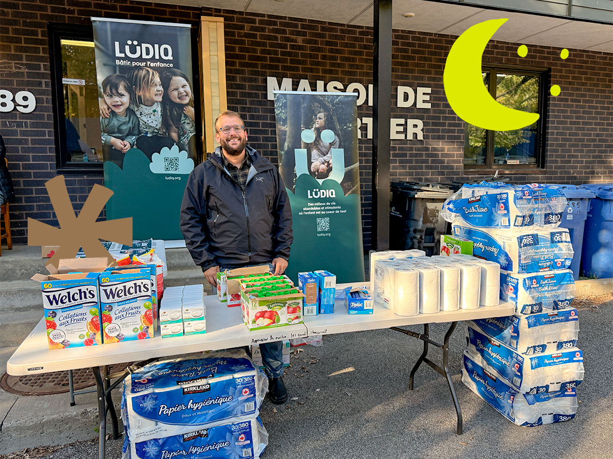 Rencontre des voisin·es et distribution de produits hygiéniques et denrées alimentaires