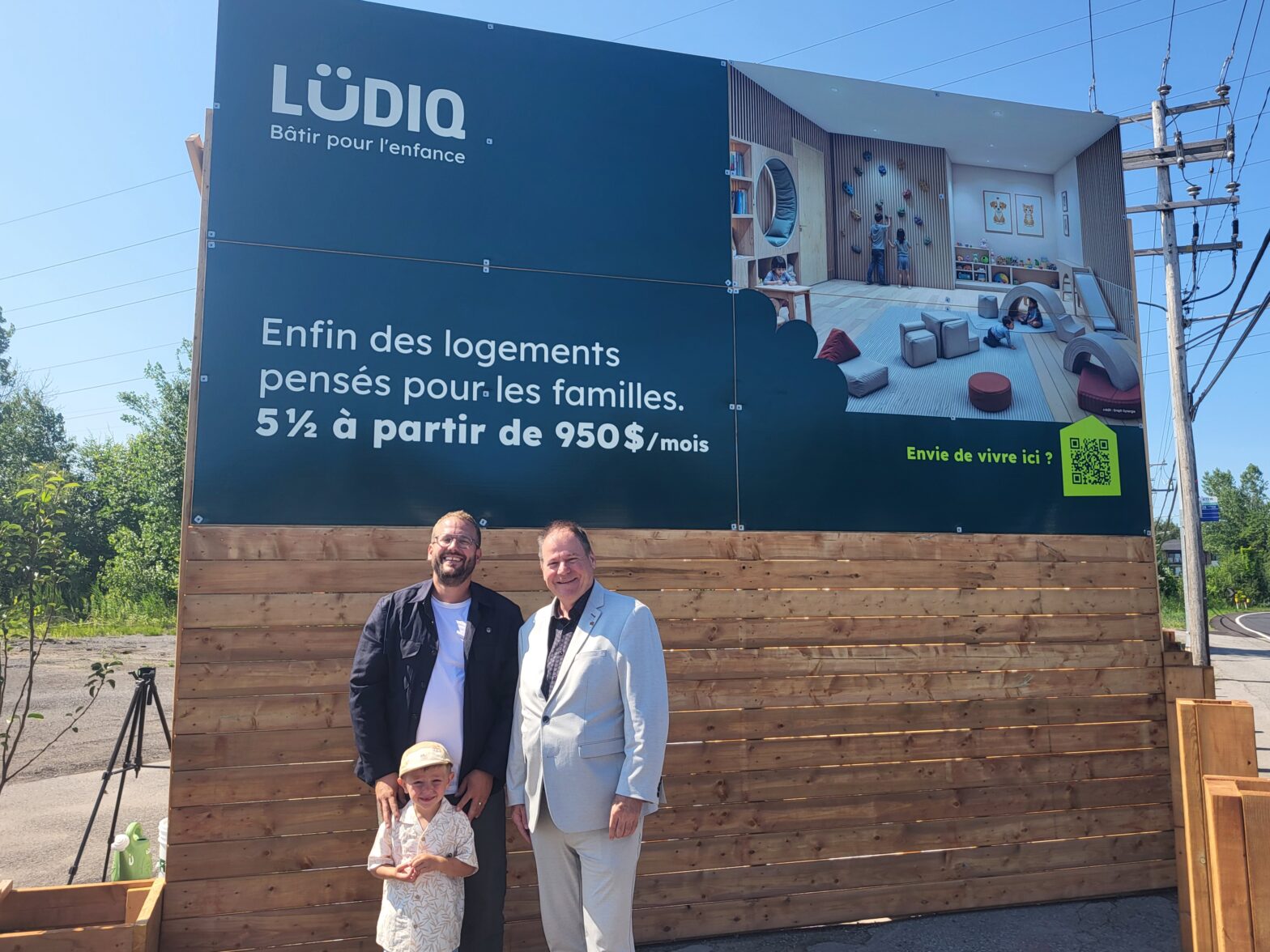 Affiche chantier LÜDIQ maire de Trois-Rivières